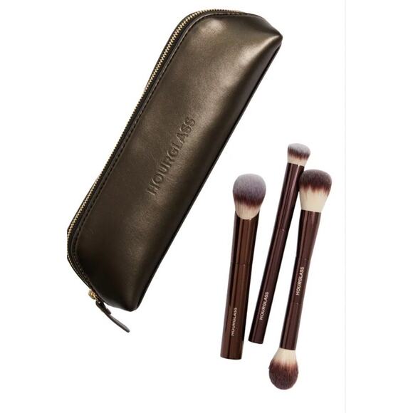 Hourglass Other - HOURGLASS Essentials Makeup Brush Set & Makeup Bag $197 Value NWT